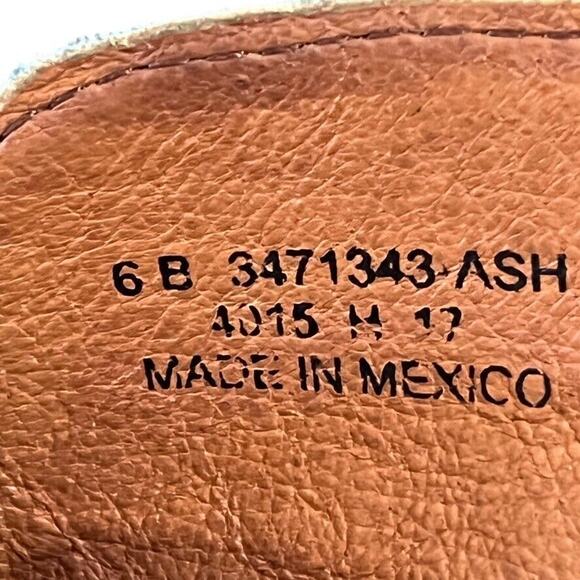 Frye Carolina Ash Womens Suede Leather Slingback Chunky Heel Shoes Booties sz 6 - Picture 16 of 16